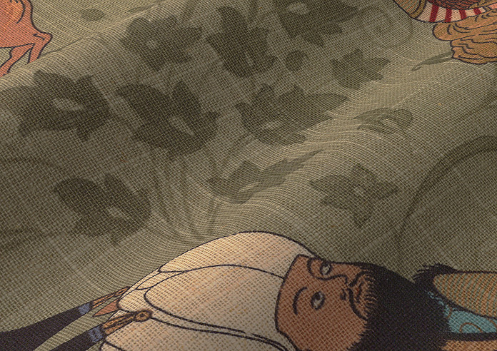 Xerxes, Moss - Twist&Fit Roman Blind - Image 4